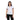 Playera Polo Blanca Ribetes Tricolor Mujer