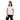 Playera Polo Blanca Ribetes Tricolor Mujer