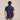 Playera Polo Hombre Azul Manga Sin Costuras