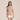 Blusa con para Dama Beige Cuello Mao Manga 3/4