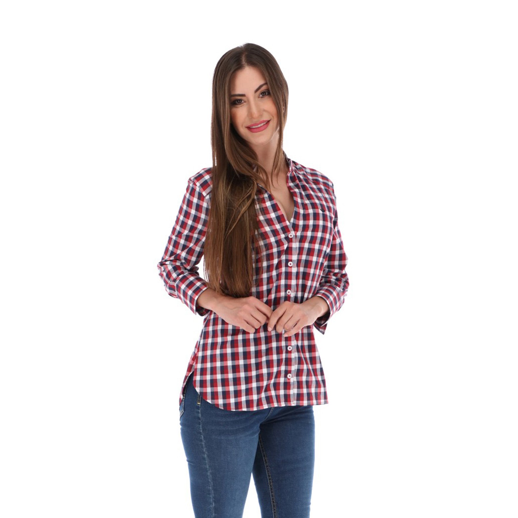 Moda Camisa Larga Cuadros Mujer Cómo Combinar Blusas De Cuadros De