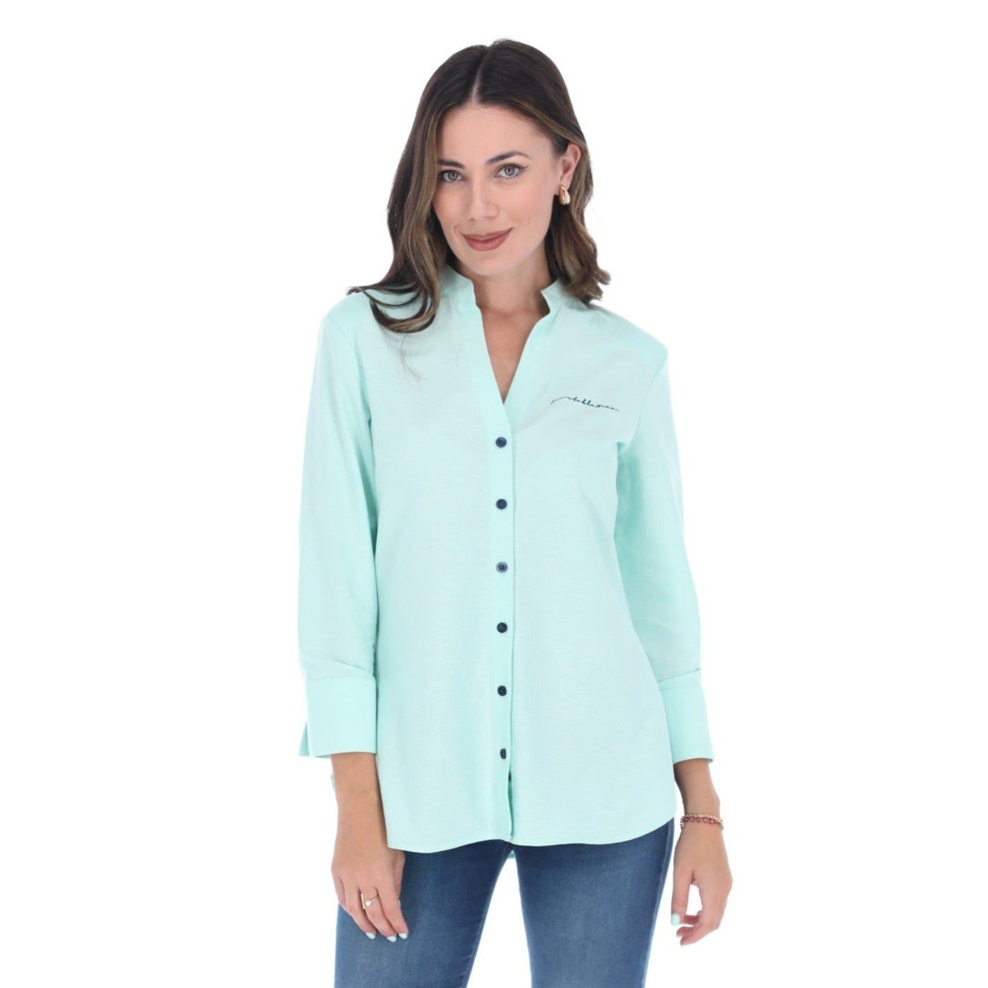 Verde Menta Blusas Verde Agua Mujer Camisa Mujer Verde Agua Camisa
