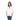 Camisa para mujer Porto Blanco blanca manga 3/4