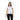 Playera Polo Blanca Ribetes Tricolor Mujer