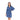 Vestido camisero casual estampado color azul