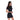 Vestido Polo Dama Porto Blanco Algodón Stretch Negro