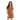 Vestido Camisero Cuello Redondo Dama algodón color café terracota