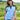 Playera Polo Especial Mujer Color Azul Con Detalles