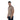 Playera Polo Hombre Manga Corta Tech Café con Cuello V con Botón