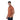 Playera Polo Hombre Manga Corta Tech Naranja con Cuello V con Botón