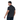 Playera Polo Hombre Manga Corta Tech Negro con Cuello V con Botón