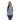 Camisa casual azul jaspeada mujer